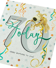 Boofle Celebrating 70th Birthday Card
