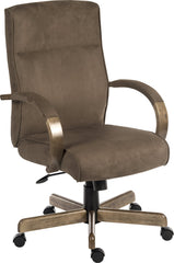 Glencoe Microfibre Executive Office Chair Brown - 6994 DD