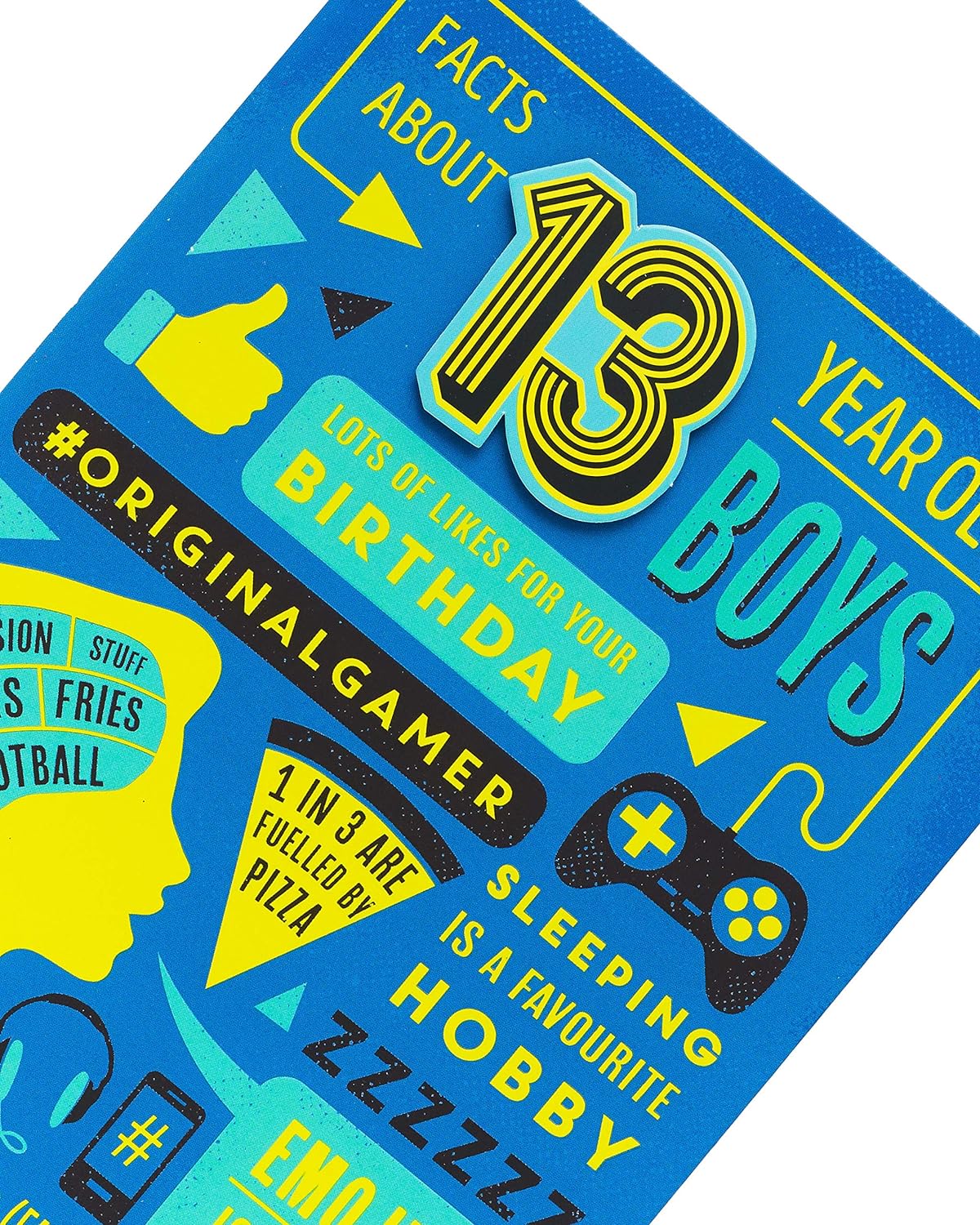 Cool Gamer Games 13th Birthday Card