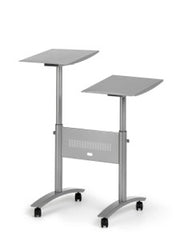 Nobo Multimedia Projector Trolley Twin Platform Grey 1900791 DD