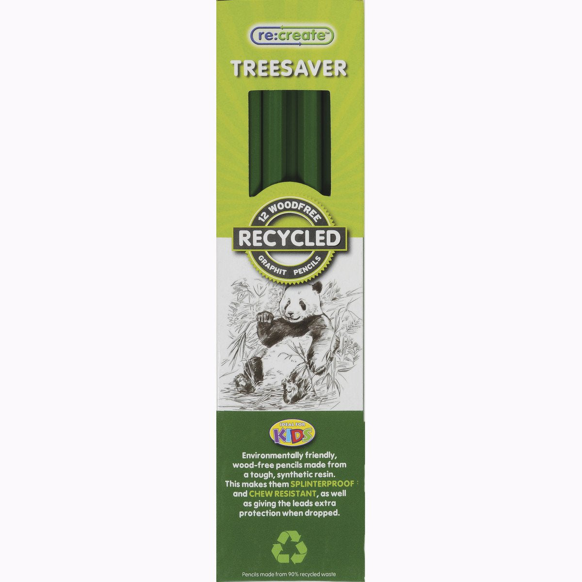 Re:create Treesaver Recycled HB Pencils (Box 12) - TREE12HB