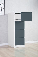 Phoenix FC Series 3 Drawer Filing Cabinet Grey Body Anthracite Drawers with Key Lock - FC1004GAK DD