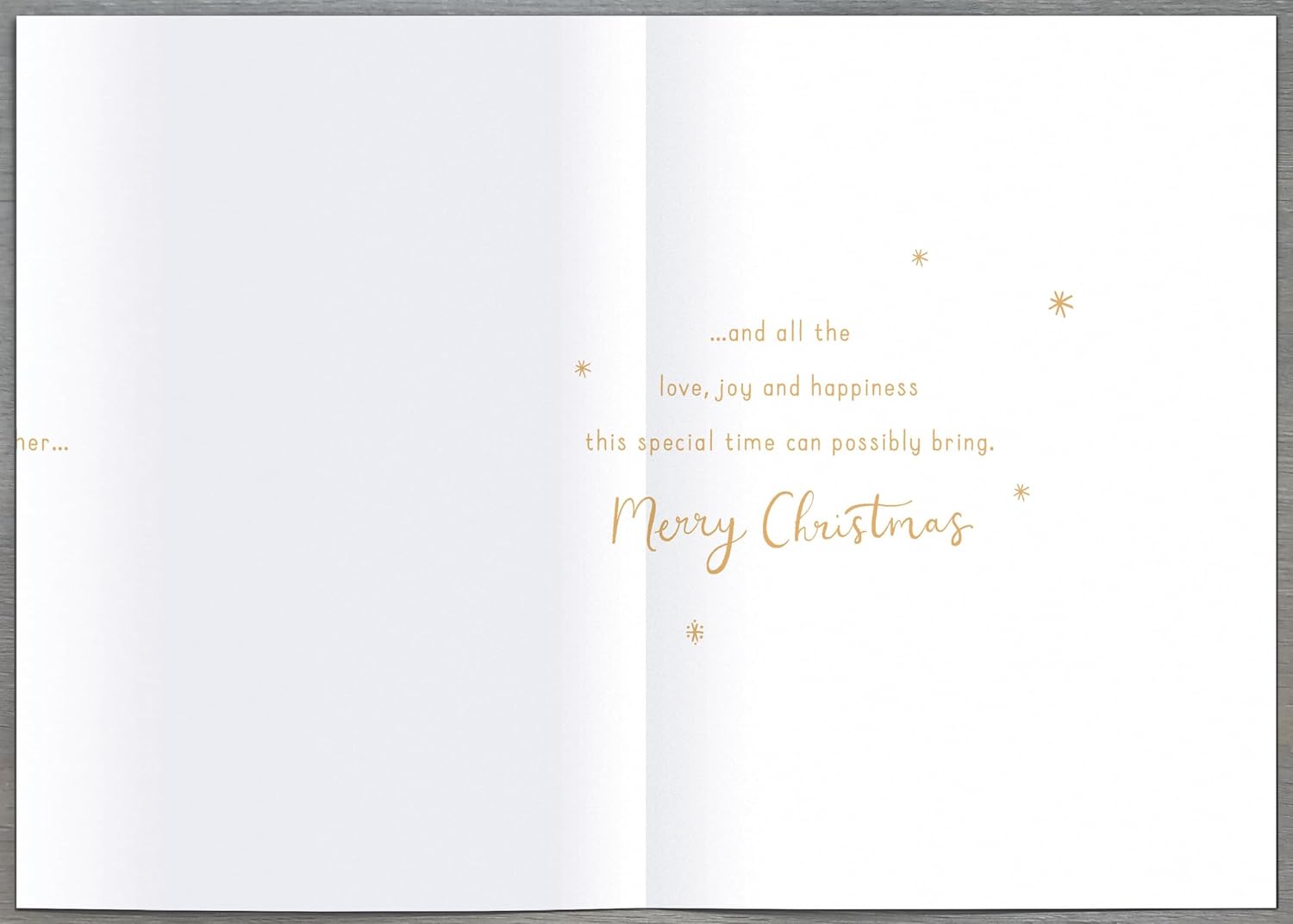 Both of You Crescent Moon 3D Cut Out Luxury Christmas Card – Festive Greeting