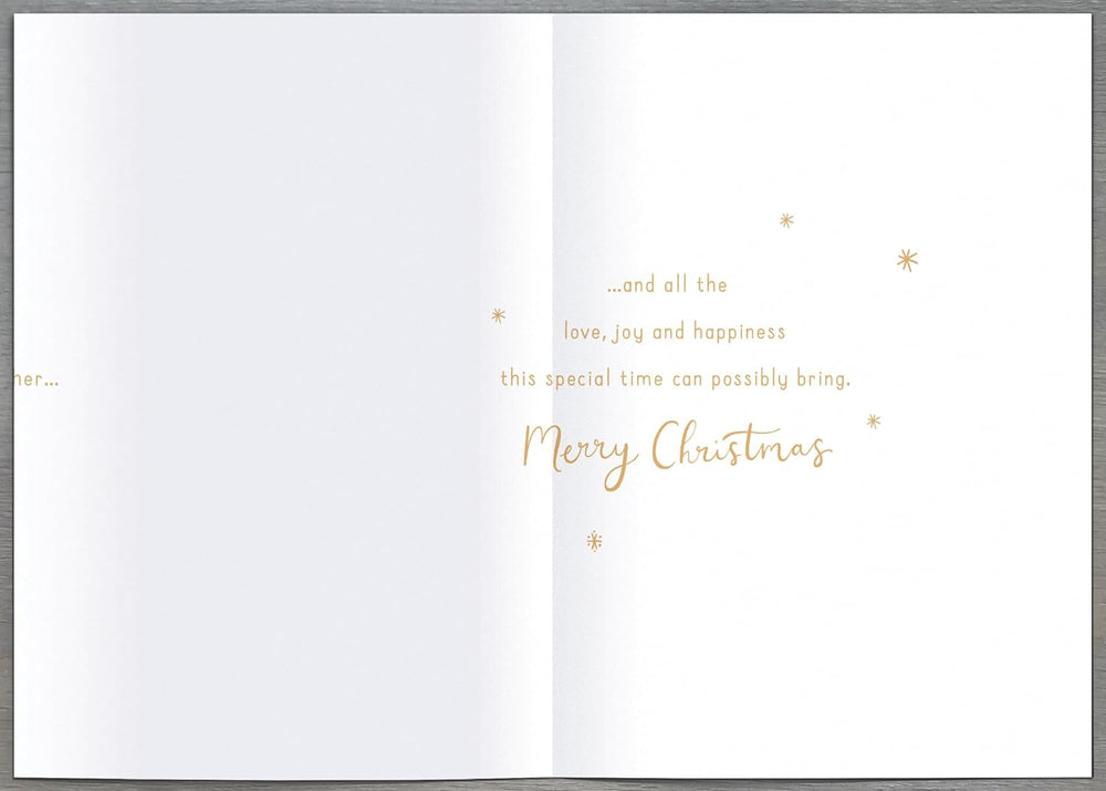 Both of You Crescent Moon 3D Cut Out Luxury Christmas Card – Festive Greeting