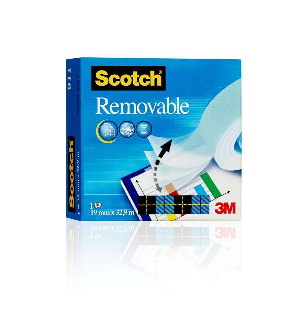 Scotch Magic Tape Removable 19mmx33m 7000029163