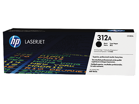 HP 312A Black Standard Capacity Toner 2.4K pages for HP Color LaserJet Pro M476 - CF380A