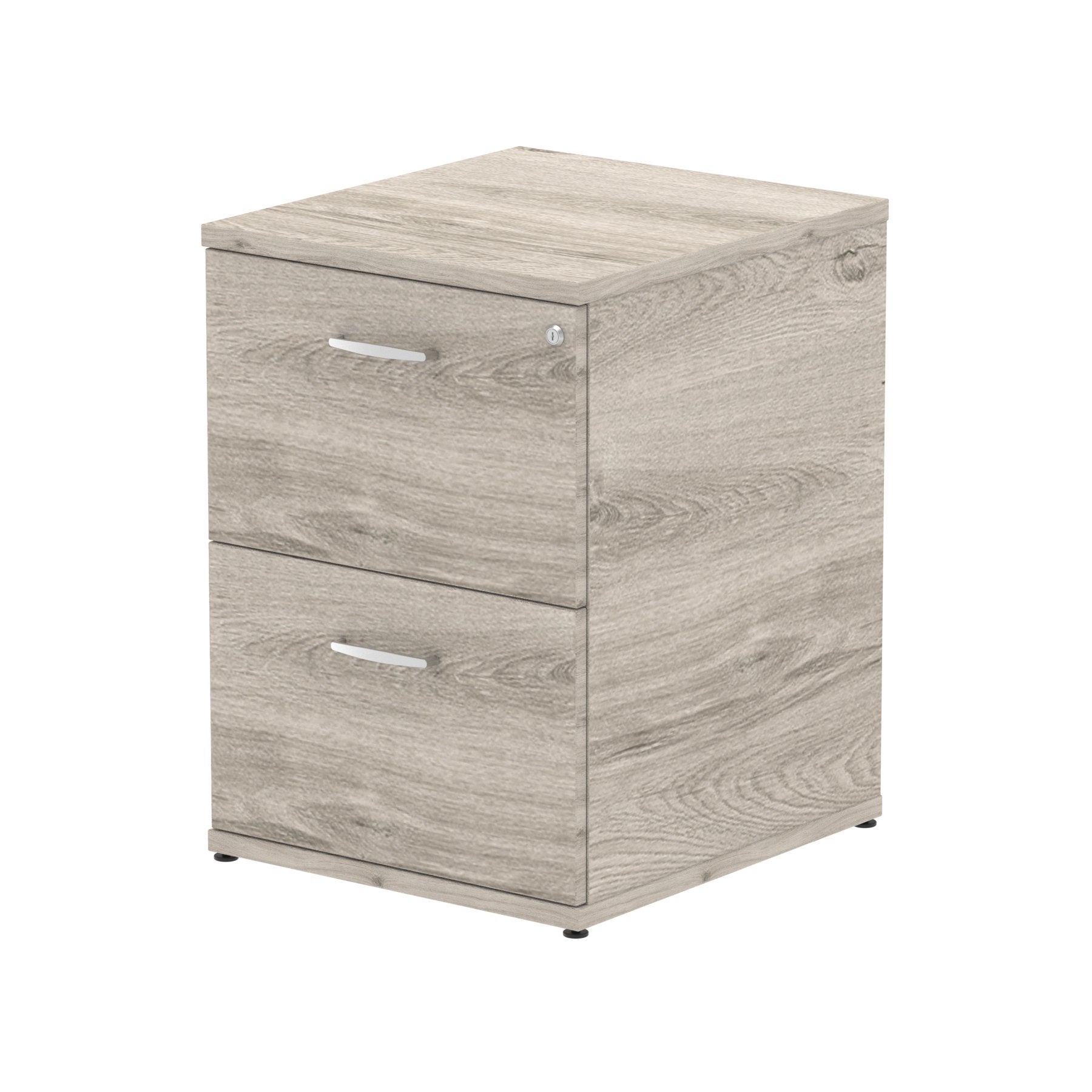 Impulse 2 Drawer Filing Cabinet Grey Oak I003241 DD