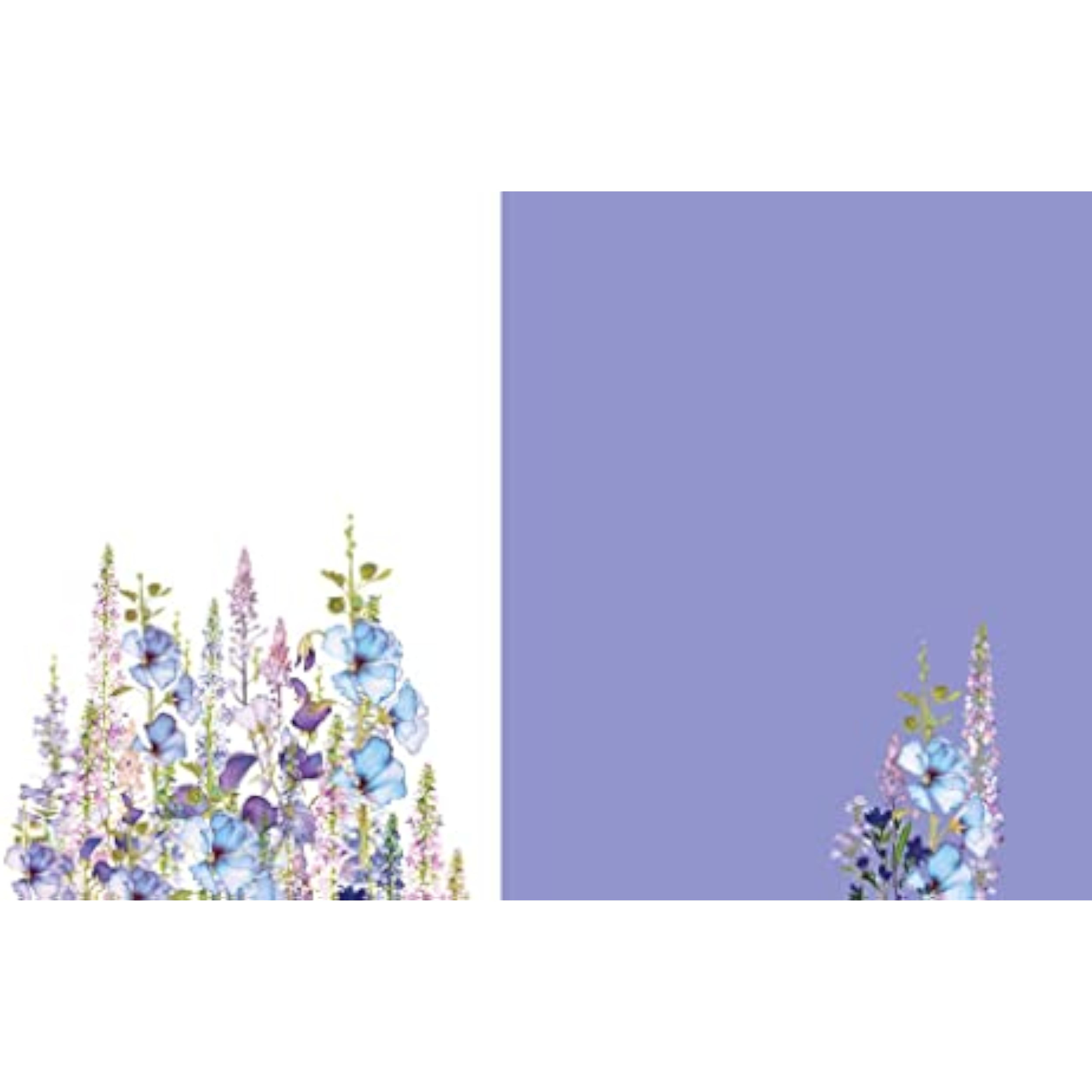 Blank birthday greeting card featuring floral design from Nigel Quiney NQ brand, suitable for general female occasions.