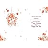 Nigel Quiney for Two Lovely People Christmas Card featuring robins and star wreath with foil finish, eco-friendly and recyclable.