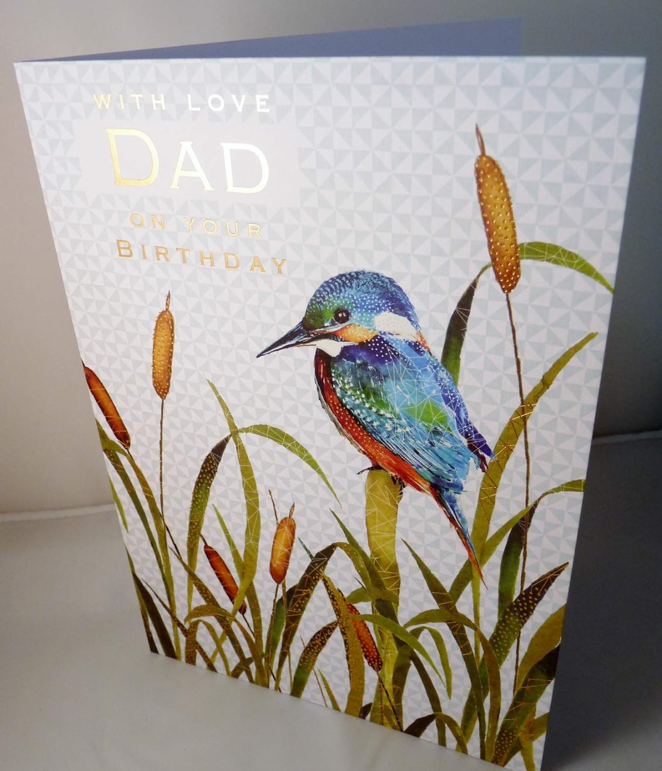 NQ Reeds Dad birthday greeting card with colorful design and cheerful message for celebrating dad's special day.