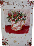 Thinking of You at Christmas greeting card by NQ featuring a festive Christmas Anemones design with holiday-themed floral artwork.