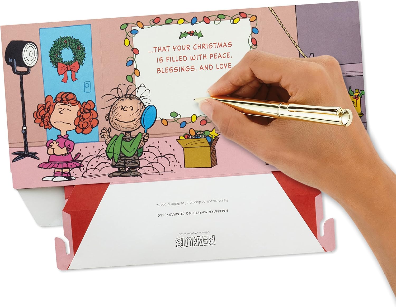 3D Pop Up Peanuts Comics Christmas Card