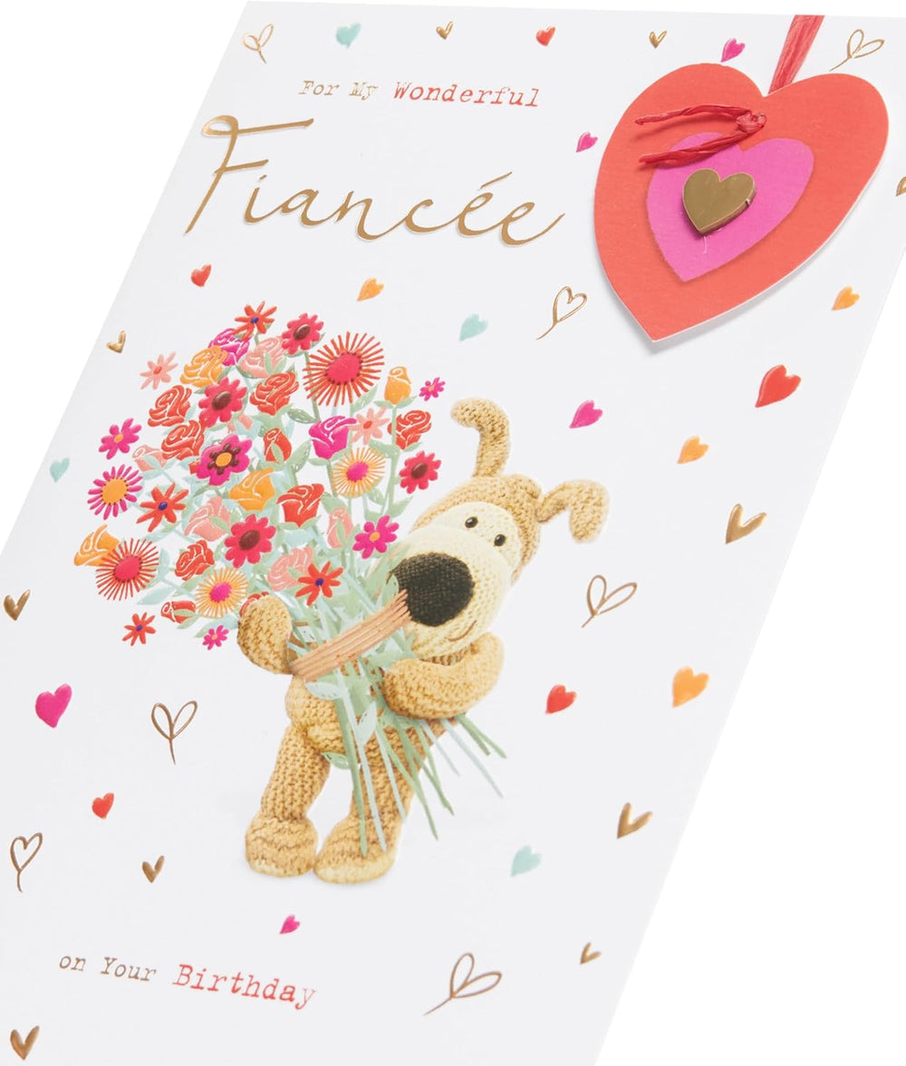 Cute Design Boofle Fiancée Birthday Card