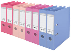 Esselte No.1 Solea Lever Arch File Polypropylene A4 75mm Spine Width Assorted (Pack 10) 231040 DD