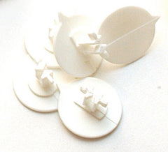 Versapak Plain Button Seal White (Pack 500) - BUTTONP-WHS