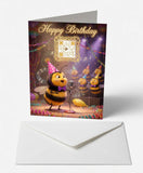 Scanimate | Birthday Card | Buzzing Bee Chorus Design | Interactive QR Song | With Envelope | Happy Birthday Greeting Card | Her/Him
