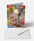 Scanimate | Birthday Card | Happy Singing Hamster Design | Interactive QR Song | With Envelope | Happy Birthday Greeting Card | Kids/Her/Him