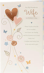 For Wonderful Wife Mother's Day Card