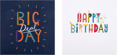 Hallmark Birthday Cards - Multipack of 20 in 4 Colourful Designs