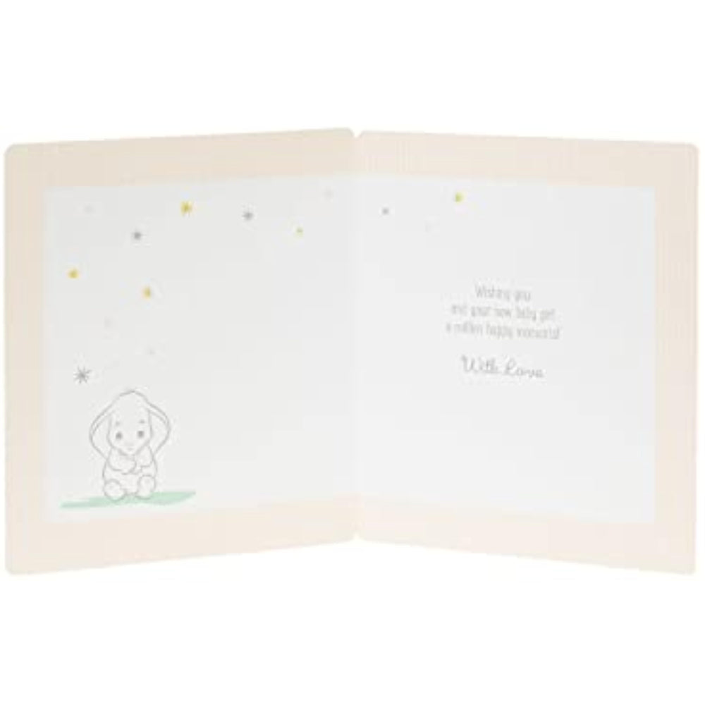 Disney Dumbo Baby Girl Congratulations Card