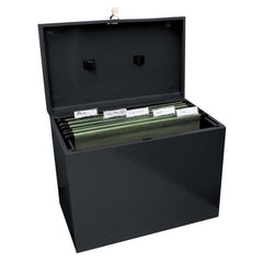 ValueX Cathedral Metal Suspension File Box A4 Black - A4BK