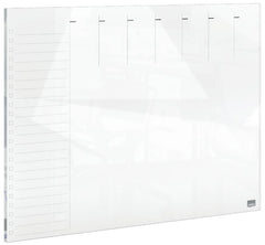 Nobo Glass Weekly Planner Whiteboard 430x560mm White 1915602