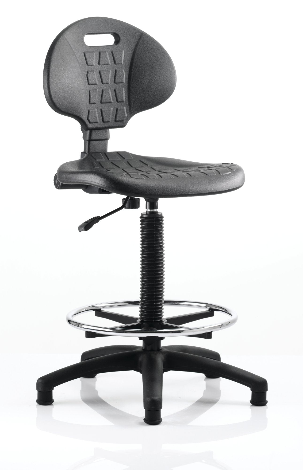 Malaga Hi Rise Draughtsman Chair Black OP000089 DD