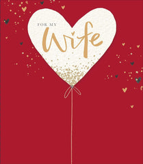 Carlton Cards For My Wife Embellished Valentine's Day Greeting Card Lovely Cards 621309