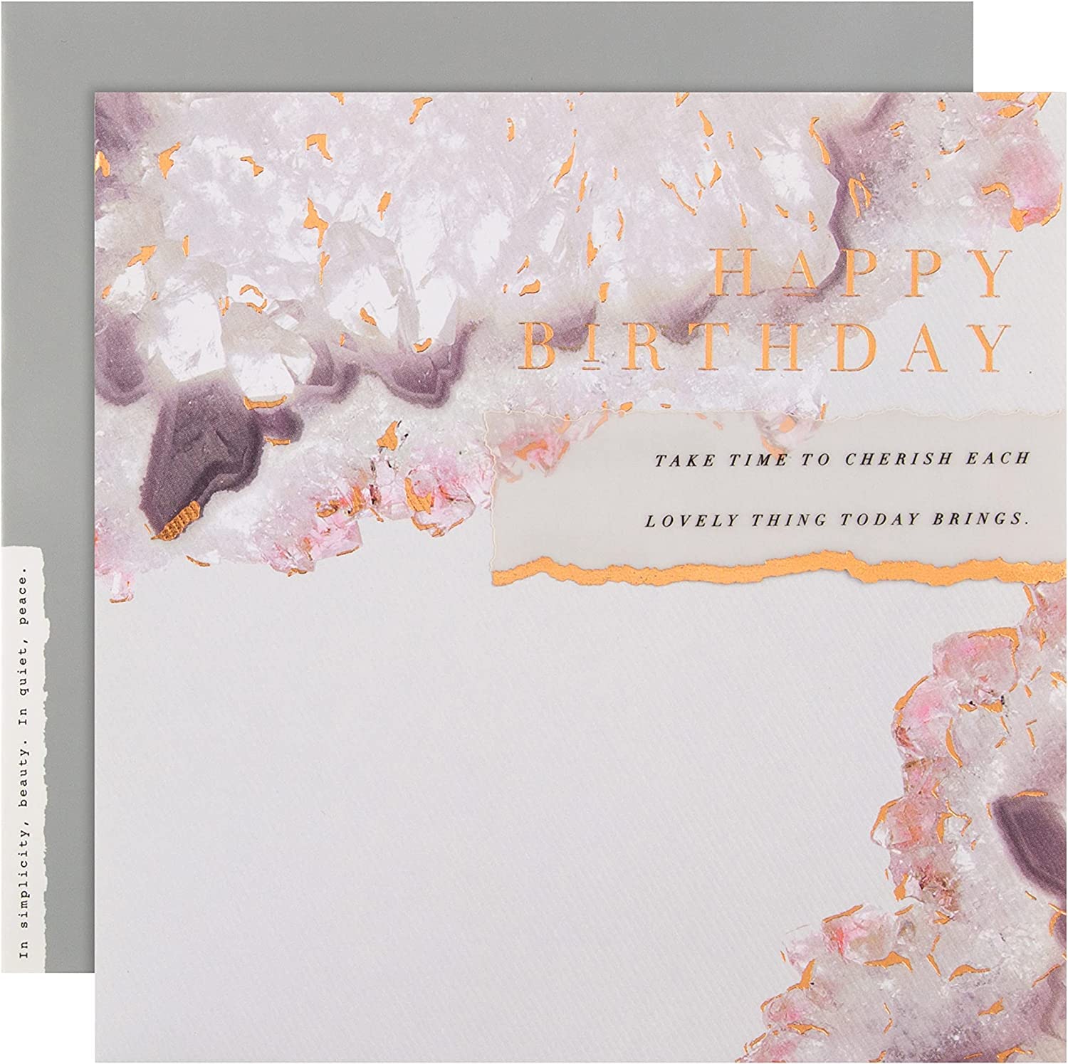 Contemporary Marbled Birthday Card