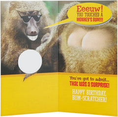 Birthday Card Scratch Here Surprise