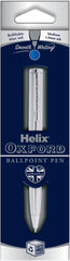Helix Oxford Premium Stainless Steel Ballpoint Pen – Blue Ink