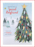 Boyfriend Open Christmas Card – Heartfelt Festive Greeting