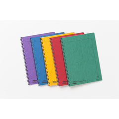 Clairefontaine Europa Notemaker A4 Wirebound Pressboard Cover Notebook Ruled 120 Pages Assorted Col (Pack 10) 4860Z