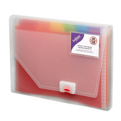 Snopake Rainbow Expanding File Polypropylene A4 13 Part Clear - 15768