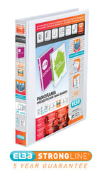 Elba Panorama Presentation Ring Binder Polypropylene 4 D-Ring A4 Plus 25mm Rings White (Pack 10) 400001391
