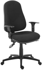 Ergo Comfort High Back Fabric Ergonomic Operator Office Chair with Arms Black - 9500BLK/0270 DD
