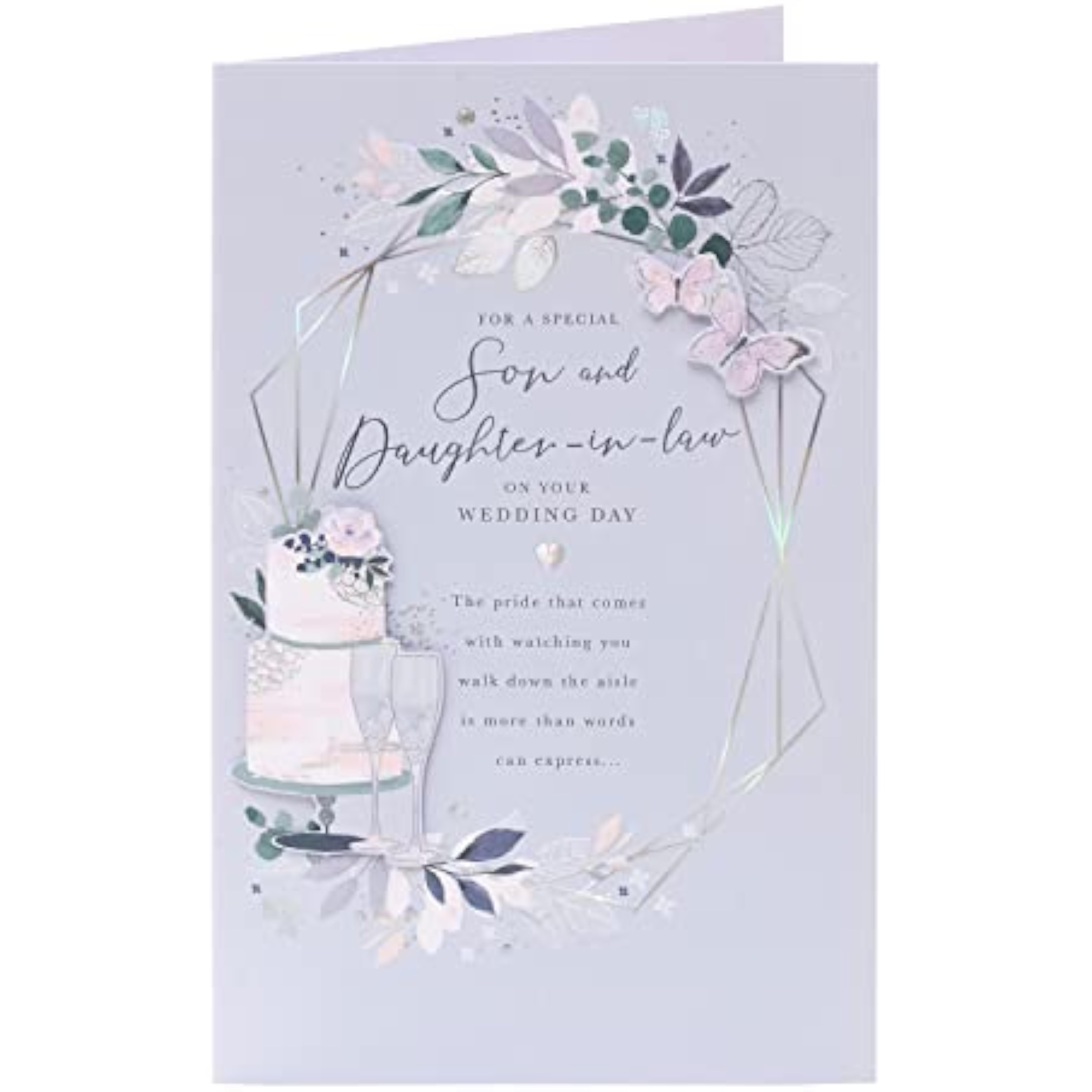 Son and Daughter in Law Wedding Day Card