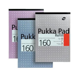 Pukka Pad A4 Refill Pad Ruled 160 Pages Metallic Assorted Colours (Pack 6) - REF80/1