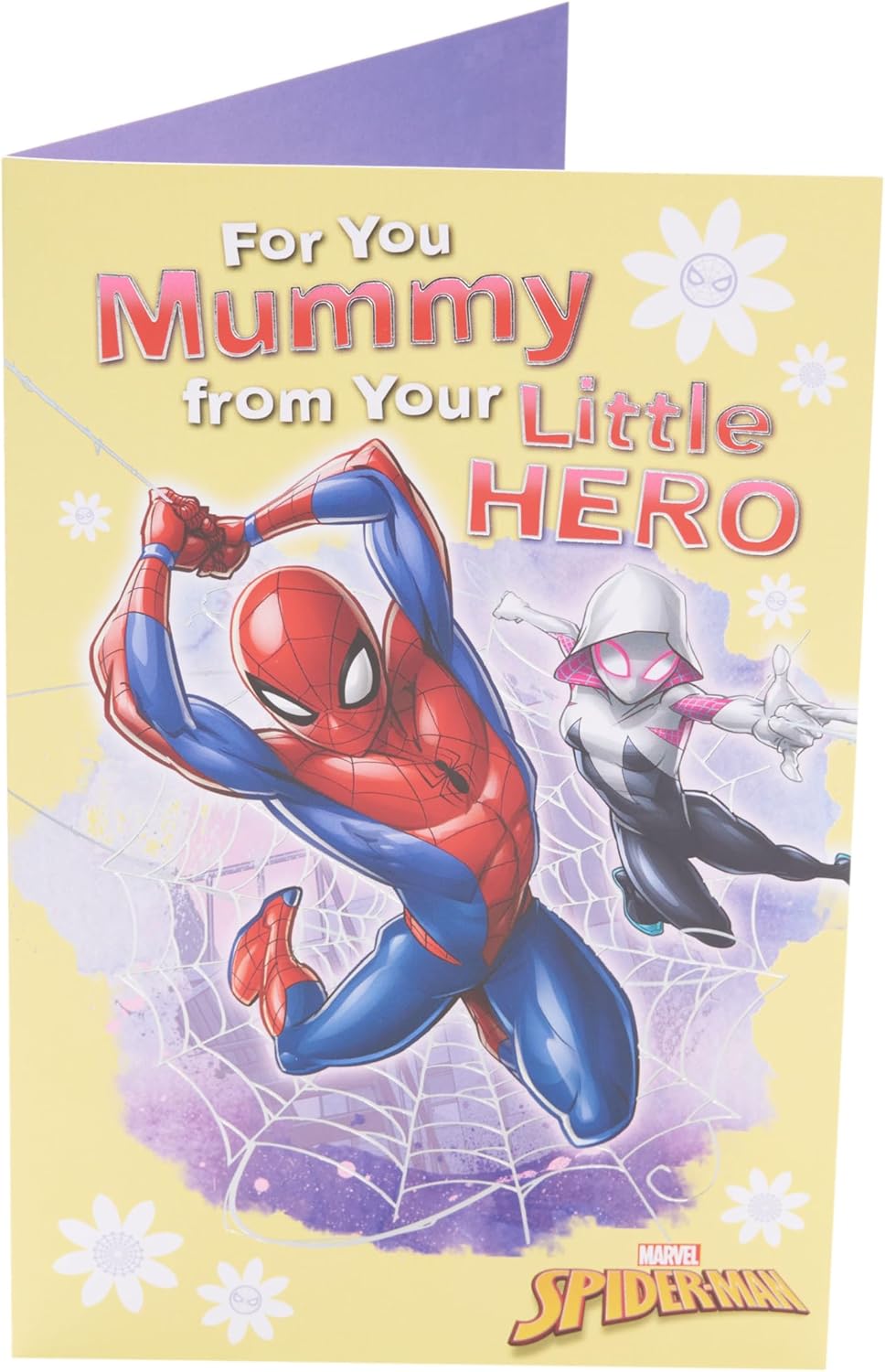 UK Greetings Marvel Spiderman Mother's Day Card - Hero Design