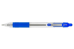 Zebra Z-Grip Retractable Ballpoint Pens – Blue Ink, 1.0mm Tip, Pack of 12