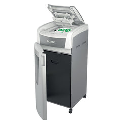 Leitz IQ AutoFeed Office Pro 600 Cross Cut Shredder 110 Litre 600 Sheet Automatic/15 Sheet Manual White 80171000 DD