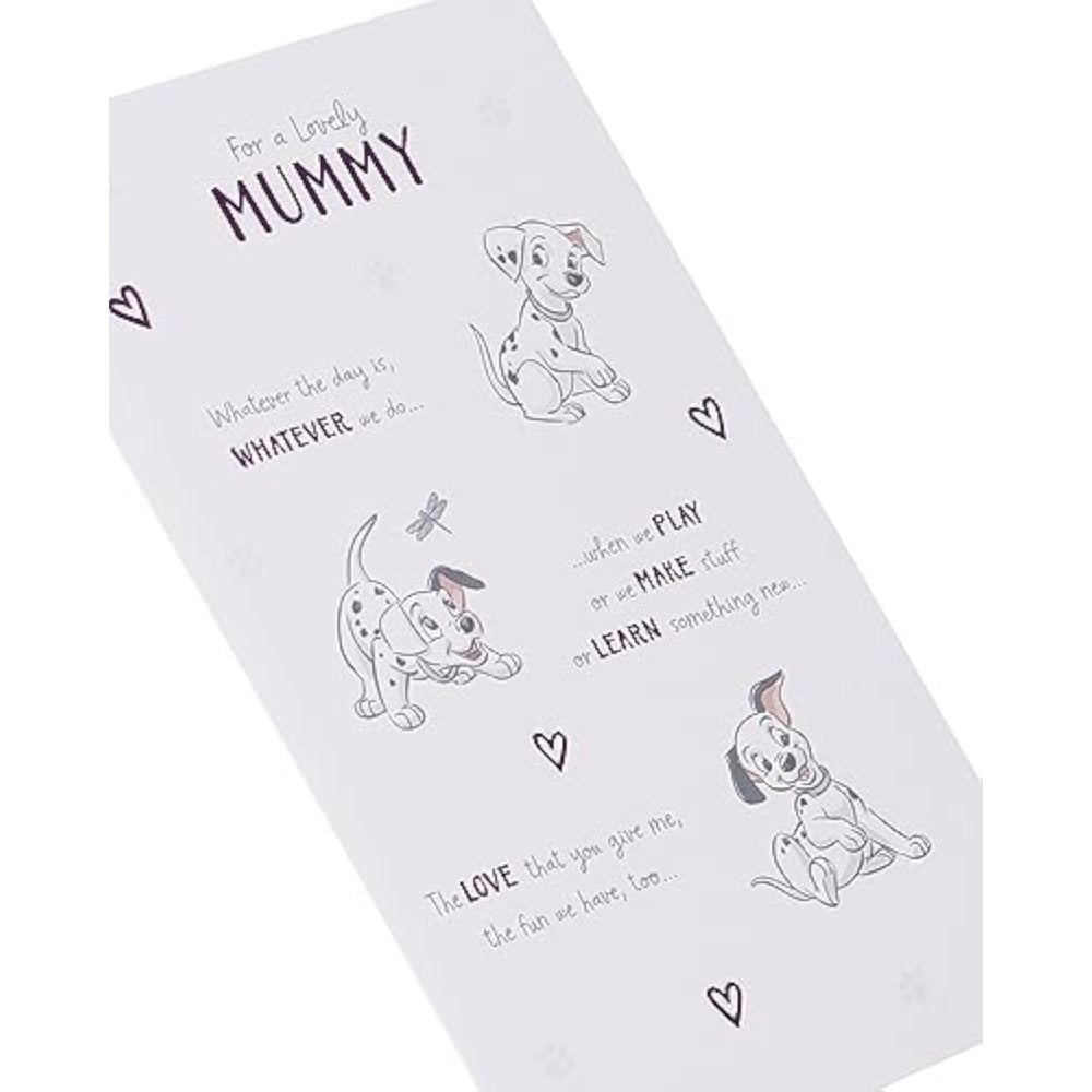 Disney Birthday Card for Mummy - 101 Dalmatians Design