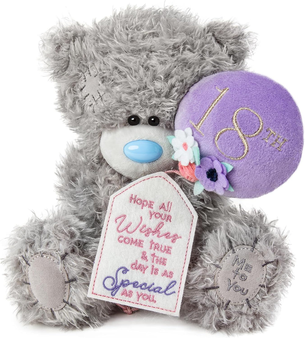 Me To You Bear 9" 18th Birthday, Gray