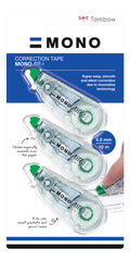 Tombow MONO Air Correction Tape Roller 4.2mmx10m White (Pack 2 + 1 Free) - CT-CA4-3P
