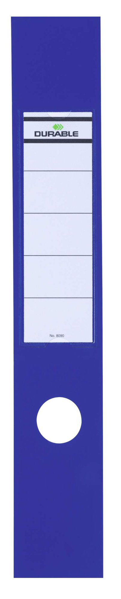 Durable ORDOFIX Self-Adhesive Spine Labels for Lever Arch Files & Folders 60x390mm Blue (Pack 10) - 809006