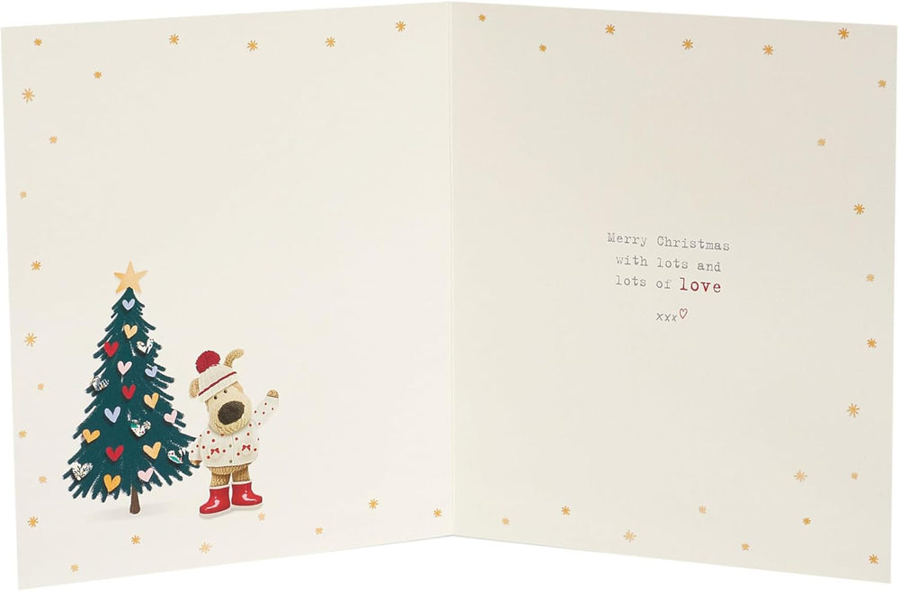 Boofle Christmas Card for Granddaughter – Very Special Cute Festive Design