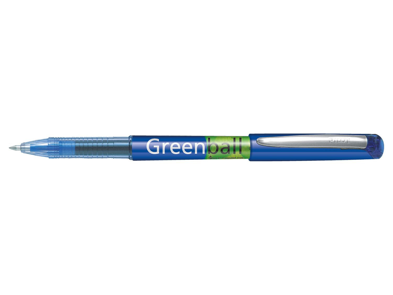 Pilot Begreen Greenball Liquid Ink Rollerball Pen Recycled 0.7mm Tip 0.35mm Line Blue (Pack 10) - 4902505345258