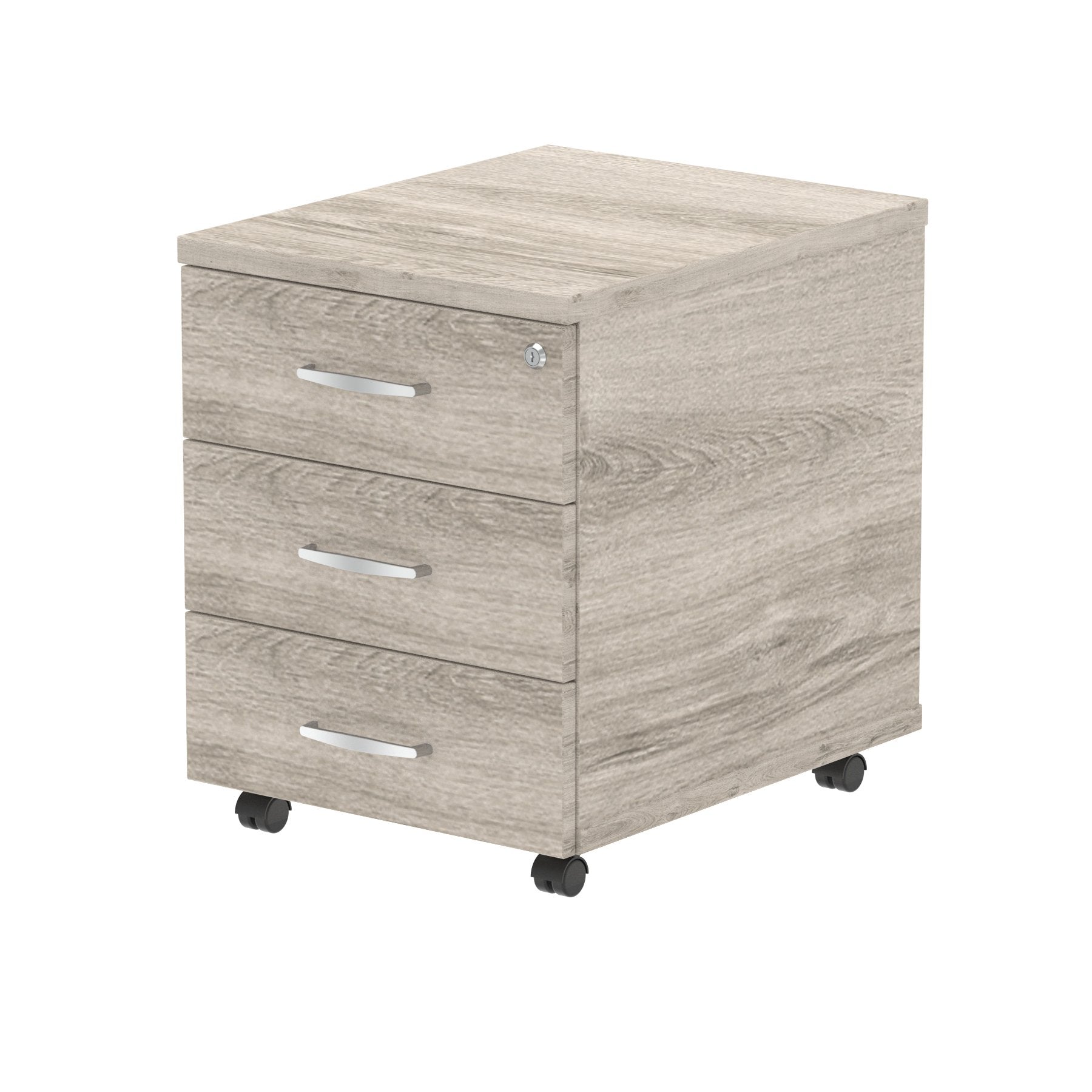 Impulse 3 Drawer Mobile Pedestal Grey Oak I003224 DD