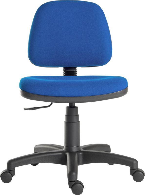 Ergo Blaster Medium Back Fabric Operator Office Chair without Arms Blue - 1100BLU