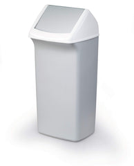 Durable DURABIN Plastic Waste Recycling Bin Rectangular 40 Litre with Grey Lid - 1809798050 DD
